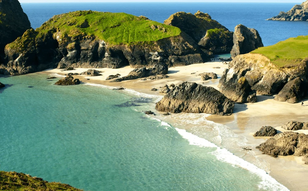 beach with cliffs and waves beach with cliffs and waves