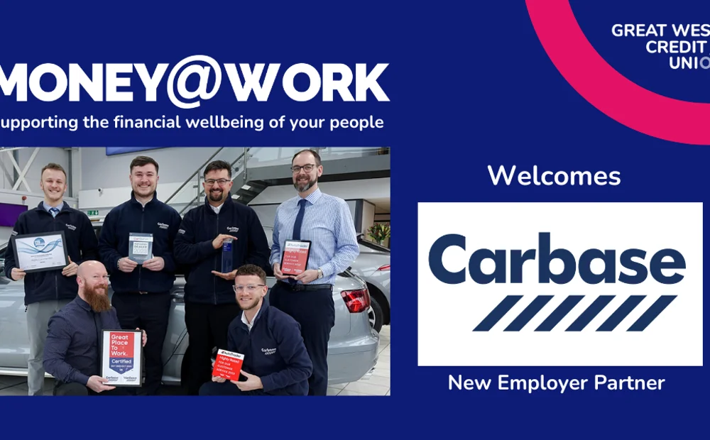 Money@Work and Carbase logo with team Money@Work and Carbase logo with team