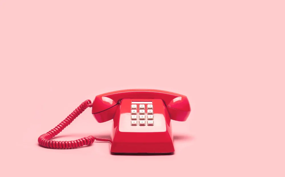 red landline phone red landline phone